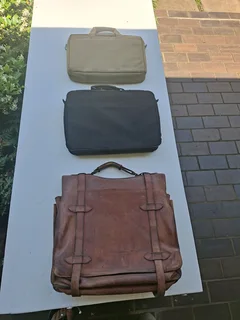 Leather briefcase & laptop bags