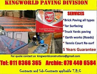 Half / Full Paving Bricks Sales And Installation
