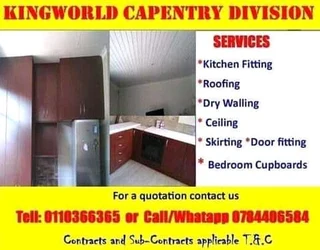 Capentry Works Kitchen Fitting Services And Repairs Available