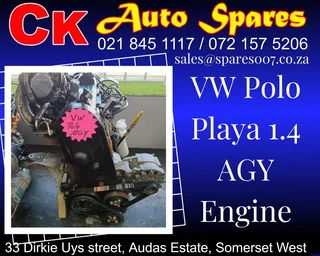 VW Polo Playa 1.4 AGY engine for sale