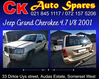 Jeep Grand Cherokee 4.7 V8 2001 stripping for spares.