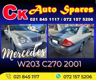 Mercedes W203 C270 2001 stripping for spares.
