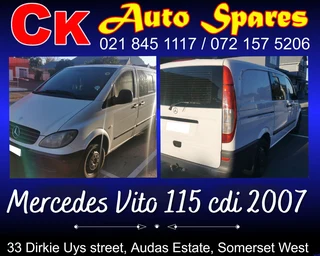 Mercedes Vito 115 cdi 2007 stripping for spares.