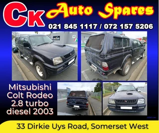 Mitsubishi Colt Rodeo 2.8 turbo diesel 2003 stripping for spares.