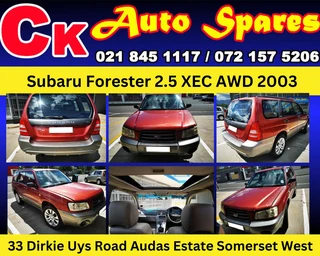 Subaru Forester 2.5 XEC AWD 2003 stripping for spares.