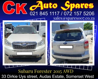 Subaru Forester 2015 AWD stripping for spares.