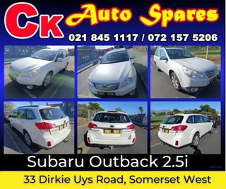 Subaru Outback 2.5i Premium CVT 2009 stripping for spares.