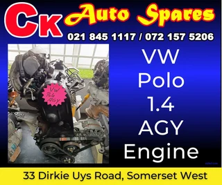 VW Polo 1.4 AGY engine for sale