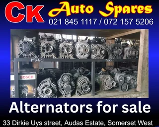 Alternators for sale for most vehicle make and models.