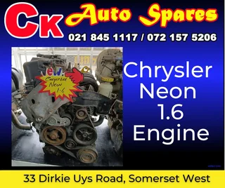 Chrysler Neon 1.6 engine for sale.