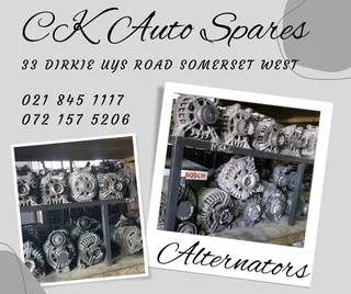 Alternators for sale for most vehicle make and models.