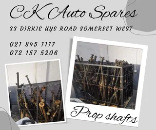 Prop shafts for sale for most vehicle make and models.