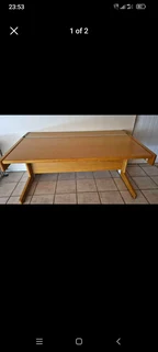 Very heavy solid oak desk