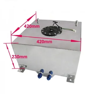 40L Polished Aluminium FUEL CELL TANK - TURBO REPLACEMENT (031-701-1573)