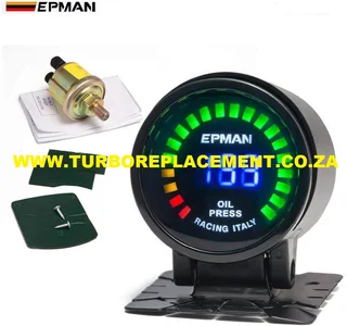 Epman 52mm Digital Oil Pressure Gauge - Turbo Replacement (031-701-1573)