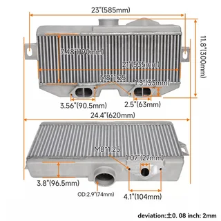 Top Mount Upgrade Intercooler for Subaru Impreza WRX STI GD Turbocharger 02-07 - Turbo Replacement