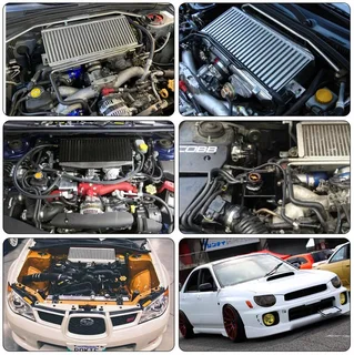 Top Mount Upgrade Intercooler for Subaru Impreza WRX STI GD Turbocharger 02-07 - Turbo Replacement