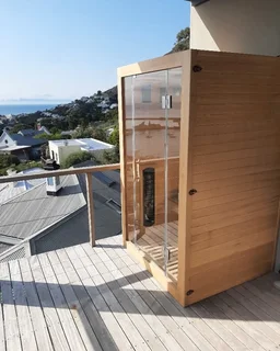 Infrared Sauna Deluxe-2P: 2 Person Straight Infrared Sauna Deluxe Model.