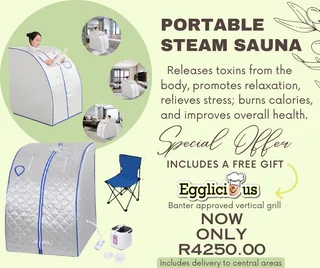Portable Home Steam Sauna- Body Slimming and Weight Loss Detox Therapy.