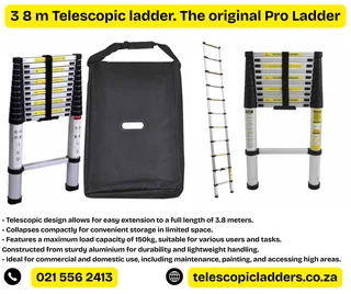 3.8 M Telescopic Ladders For Sale.