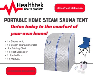 Portable home steam sauna tent.