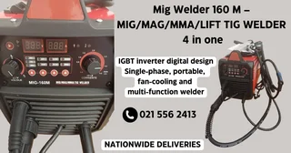 Mig Welder 160 M – Mig/mag/mma/tig Welder 4 In One.