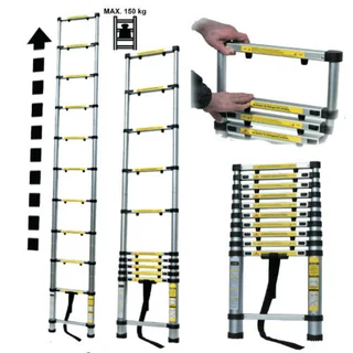 2.6m Telescopic ladder. Compact and completely portable