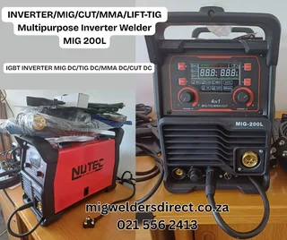 Multi Mig 200L Inverter/mig /mma/cut/lift tig/DC machine.