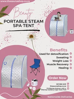 Portable Indoor Home Steam Sauna.