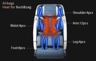 Zero Gravity SL Track Full Body Massage Chair with Voice CommandTechnology.