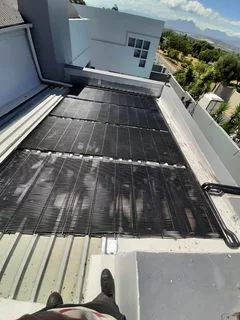 Solar pool heating panels DIY.