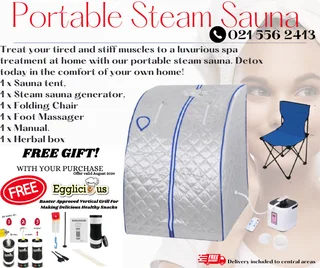 Portable Steam Sauna Tent/ home steam sauna.