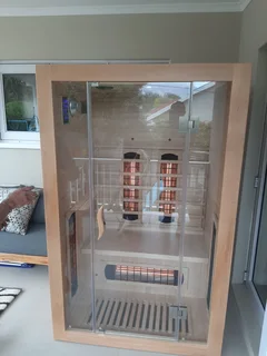Infrared Sauna Deluxe-2P: 2 Person Straight Infrared Sauna Deluxe Model.