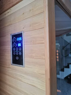 Infrared Sauna Deluxe-2P: 2 Person Straight Infrared Sauna Deluxe Model.