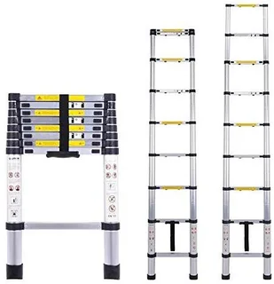 2.6m Telescoping Ladders, Multi-Purpose Extension Ladder with carry bag,