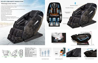 Nex Gen X Zero gravity high quality massage chair with heat function.