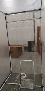 Affordable Entry Level Sanitation Booth - with Channel.