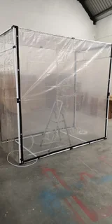 Affordable Entry Level Sanitation Booth - with Channel.