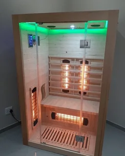 Infrared Sauna Deluxe-2P: 2 Person Straight Infrared Sauna Deluxe Model.