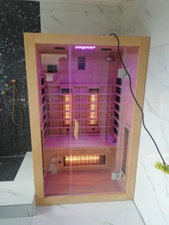 Infrared Sauna Deluxe-2P: 2 Person Straight Infrared Sauna Deluxe Model.