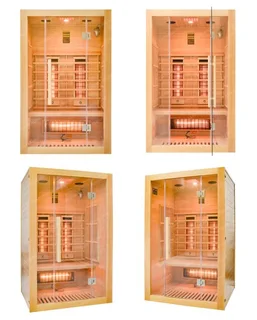 Infrared Sauna Deluxe-2P: 2 Person Straight Infrared Sauna Deluxe Model.