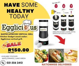 Egg cooker Electric Vertical grill. Egglicious. Banter approved. The Perfect EggCooking Tool.