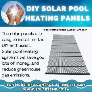 Affordable Quality Solar Pool Heating panels. Single density panels
