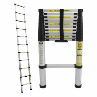3.2 M telescopic ladder with carry bag. Superior quality and stability.