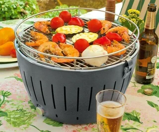 Portable fan assisted charcoal braai grill. On Promotion.