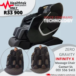 Infinity X Full Body luxury Zero Gravity Massage Chair. With Voice Command Technology.