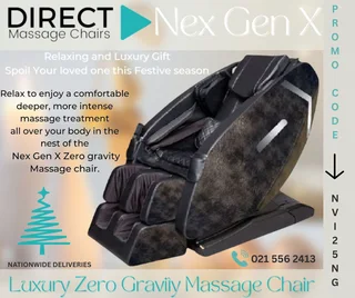 Luxury Massage Chair. NEX GEN X with zero gravity function. Festive season sale!