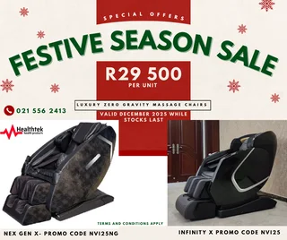 Luxury zero gravity massage chairs- Huge festive season sale!