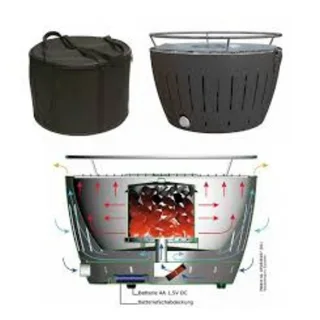 Portable Charcoal Braai Grill for Indoor/Outdoor Use.