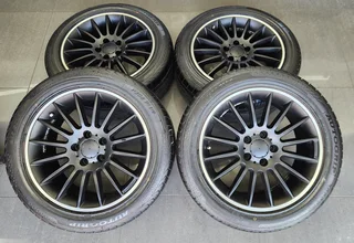 17 inch Multispoke 5 112 mags and tyres for sale!!